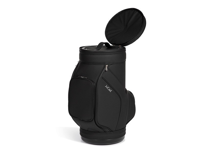 Jucad stool with cooler stolička s chladicím boxem na nápoje, černá