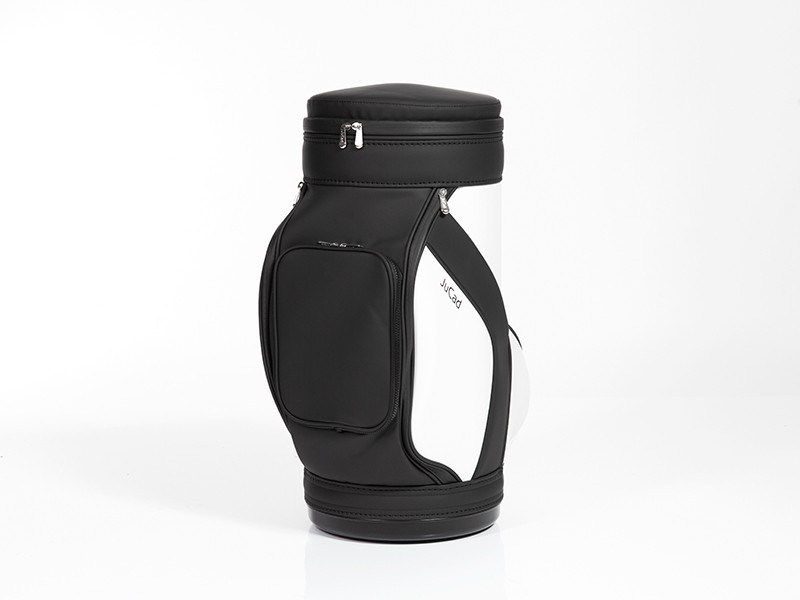Jucad stool with cooler stolička s chladicím boxem na nápoje, černo/bílá