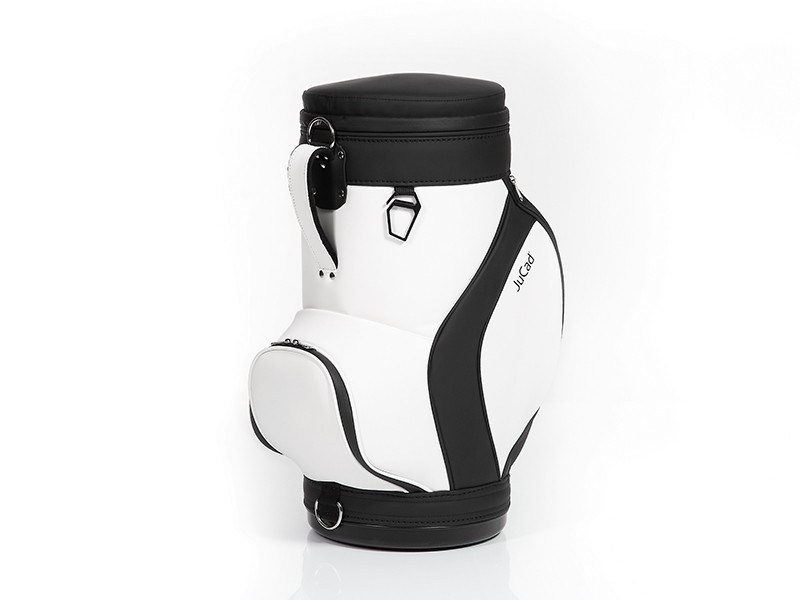 Jucad stool with cooler stolička s chladicím boxem na nápoje, černo/bílá