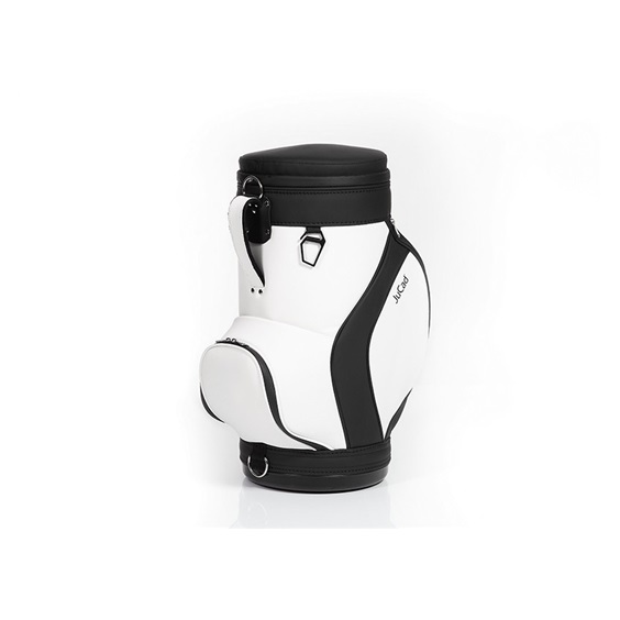 Jucad stool with cooler stolička s chladicím boxem na nápoje, černo/bílá