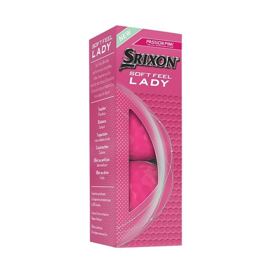 Srixon Soft Feel Lady dámské golfové míčky, růžové