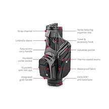 Motocaddy PROTEKTA cart bag, černo/bílý