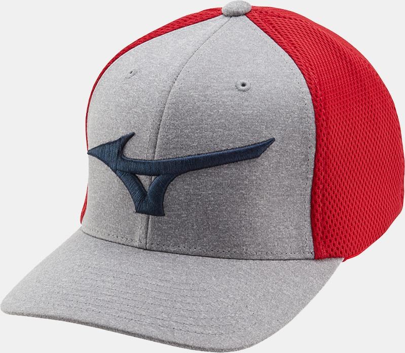 Mizuno Fitted Meshback pánská kšiltovka, červeno/modrá