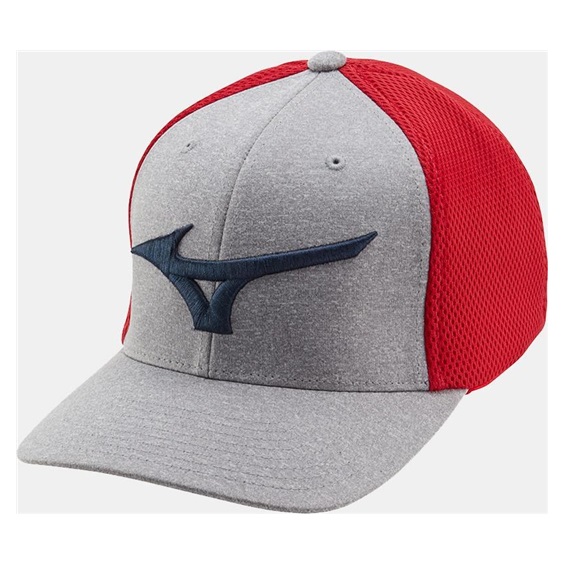 Mizuno Fitted Meshback pánská kšiltovka, červeno/modrá