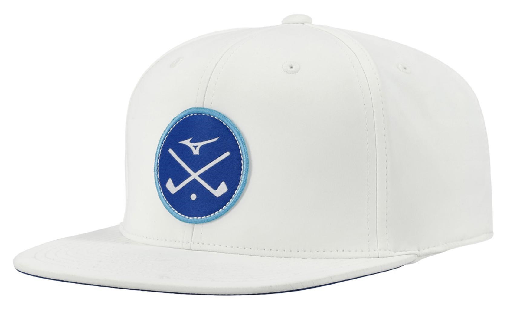 Mizuno Crossed Clubs Snapback pánská kšiltovka, bílá