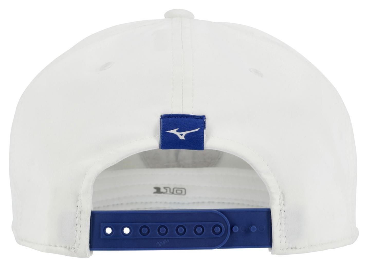 Mizuno Crossed Clubs Snapback pánská kšiltovka, bílá