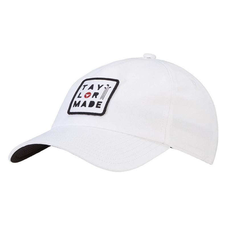 TaylorMade 5 Panel kšiltovka, bílá