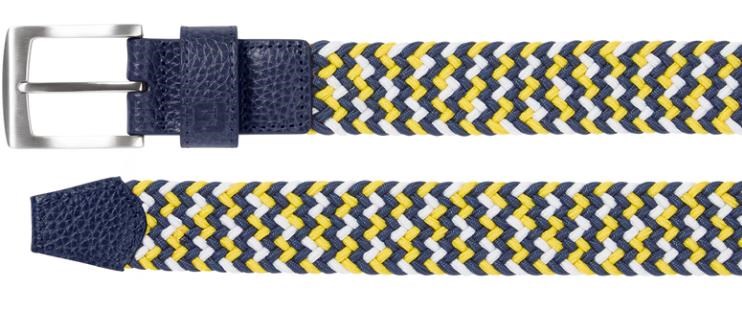 FootJoy Braided opasek, navy/white/taxi