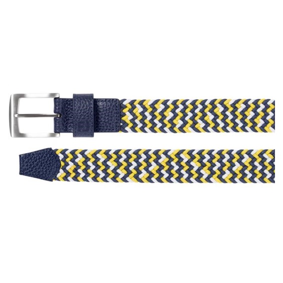 FootJoy Braided opasek, navy/white/taxi