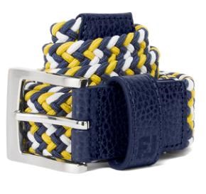 FootJoy Braided opasek, navy/white/taxi
