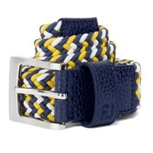 FootJoy Braided opasek, navy/white/taxi