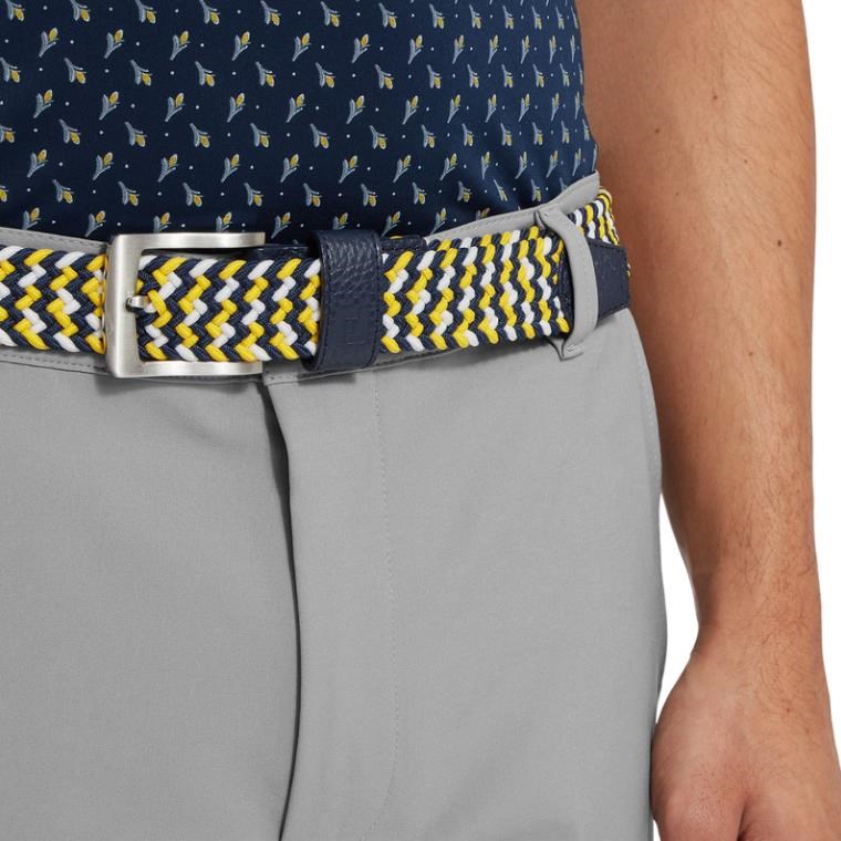 FootJoy Braided opasek, navy/white/taxi