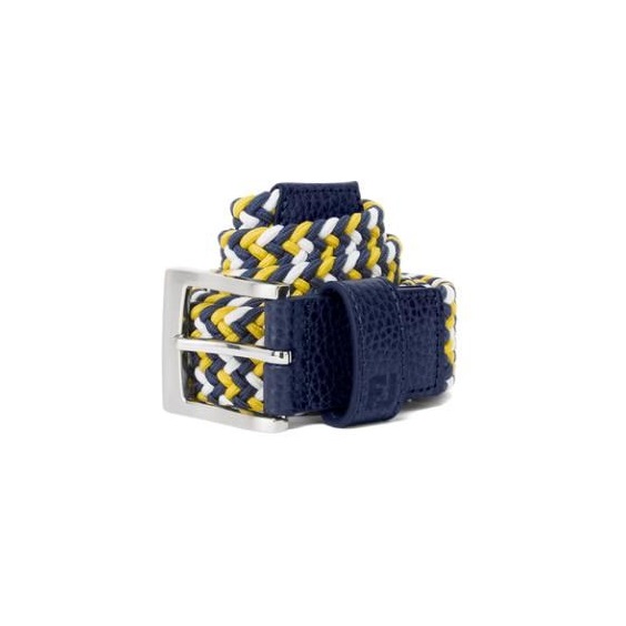 FootJoy Braided opasek, navy/white/taxi