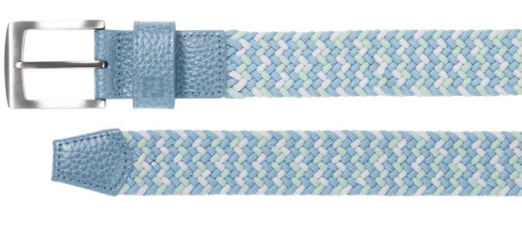 FootJoy Braided opasek, blue jay/white/pistachio