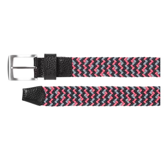 FootJoy Braided opasek, black/flint/hibiscus