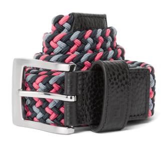 FootJoy Braided opasek, black/flint/hibiscus