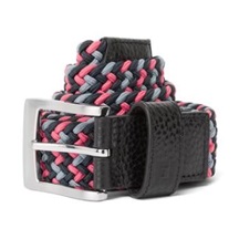 FootJoy Braided opasek, black/flint/hibiscus