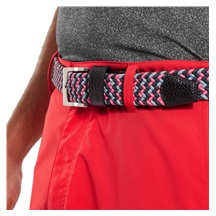 FootJoy Braided opasek, black/flint/hibiscus