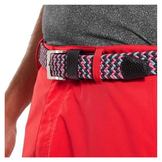 FootJoy Braided opasek, black/flint/hibiscus