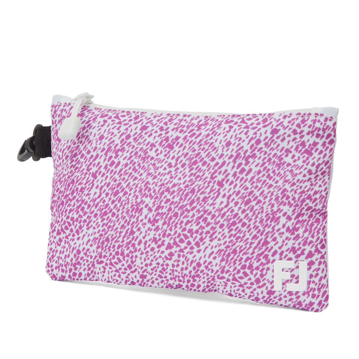 FootJoy Valuables Pouch taška na cennosti, white/berry animal