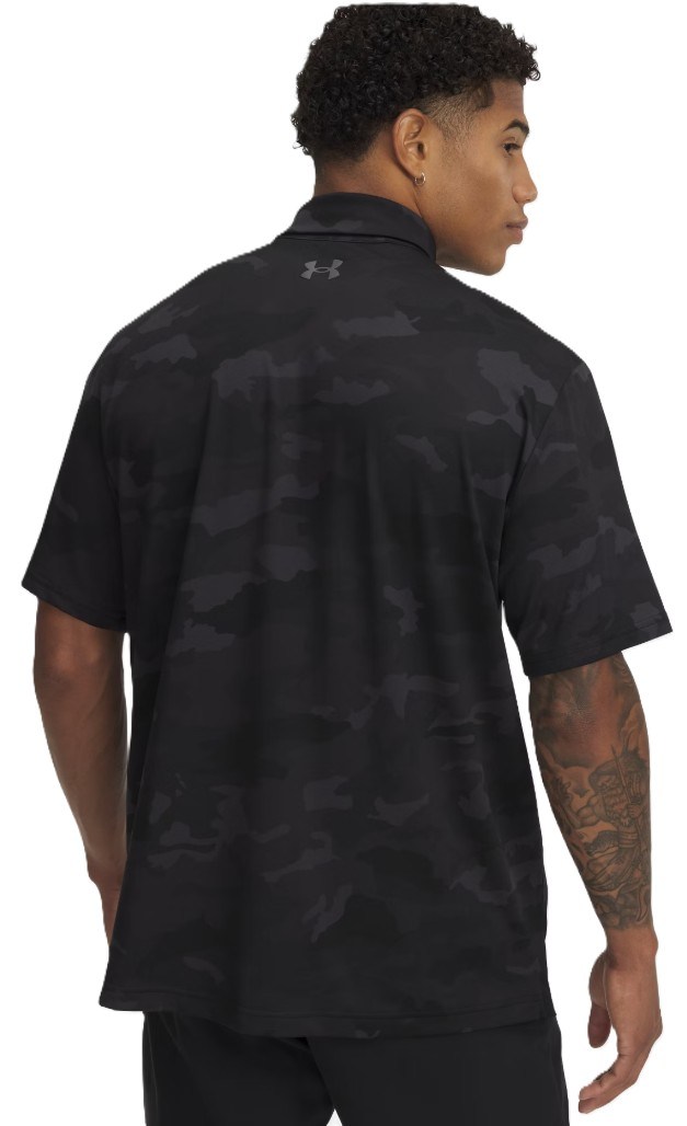Under Armour Playoff 3.0 Printed pánské polo, černé