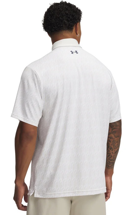 Under Armour Playoff 3.0 Printed pánské polo, bílé