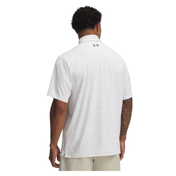 Under Armour Playoff 3.0 Printed pánské polo, bílé
