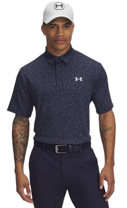 Under Armour Playoff 3.0 Printed pánské polo, modré
