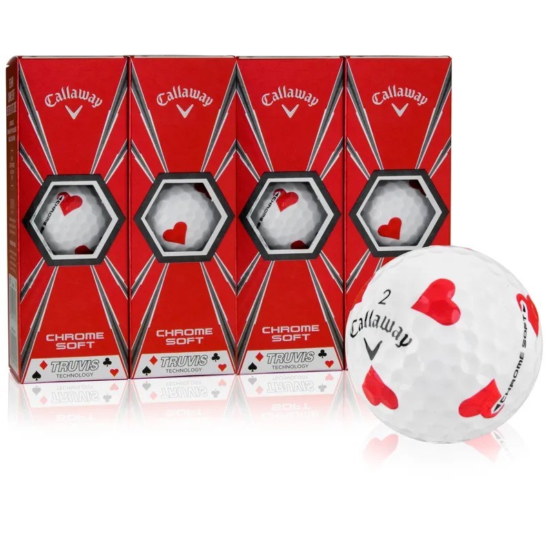 Callaway Chrome Soft Truvis HEARTS golfové míčky
