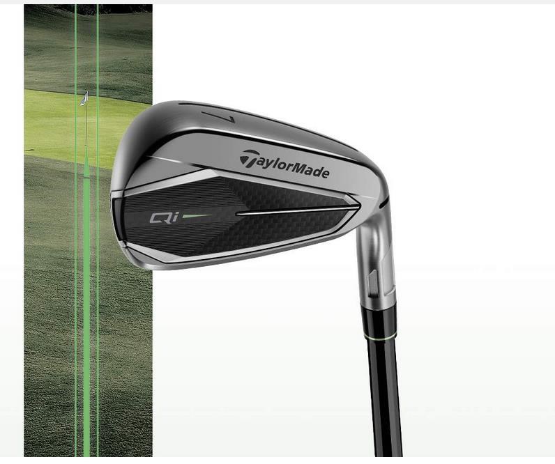 TaylorMade Qi Gunmetal Edition pánská železa, grafit