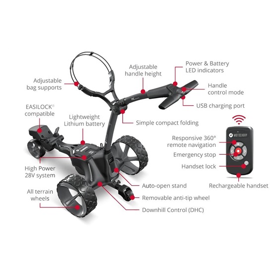 Motocaddy ME REMOTE elektrický vozík, Ultra Lithium