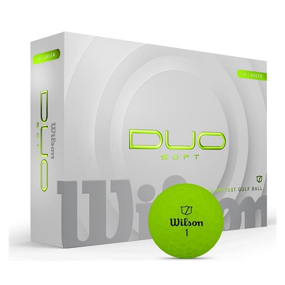 Wilson Duo Soft golfové míčky, zelené