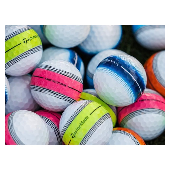 TaylorMade Tour Response Neon Stripe golfový míček, 1ks