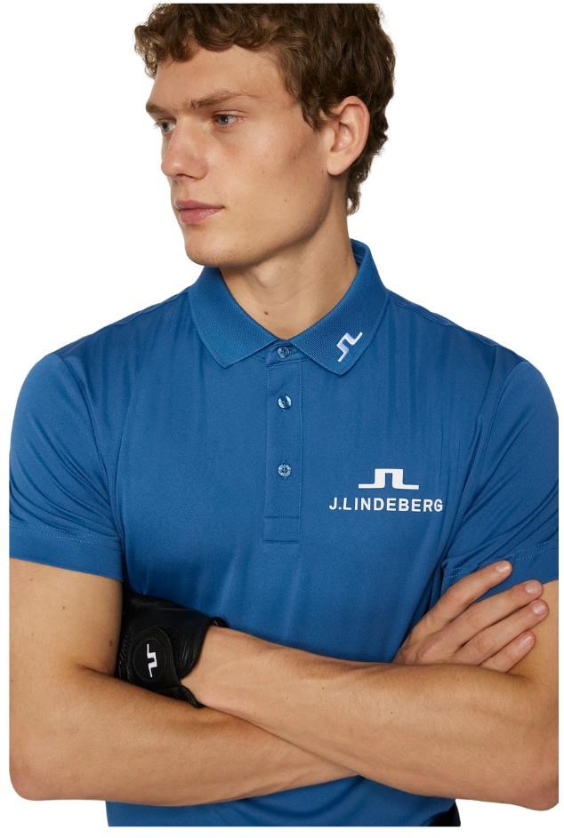J.Lindeberg KV Tour Golf pánské polo, modré
