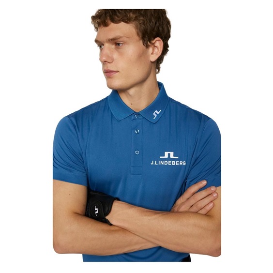 J.Lindeberg KV Tour Golf pánské polo, modré