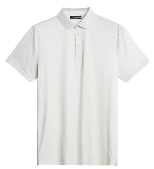 J.Lindeberg Tour Tech Print pánské polo, shadow bridge moonbeam