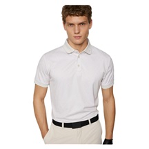 J.Lindeberg Tour Tech Print pánské polo, shadow bridge moonbeam