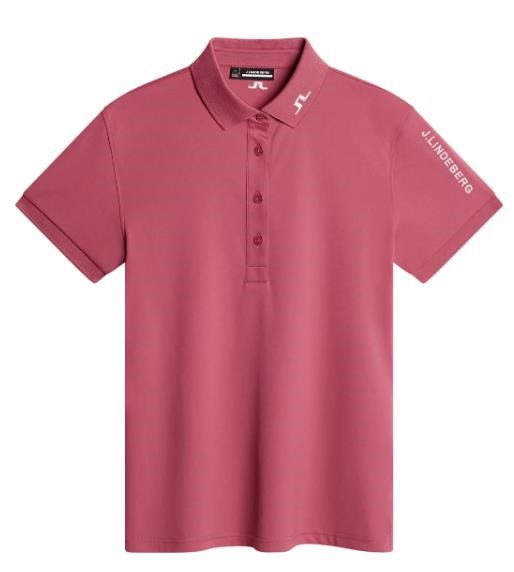 J.Lindeberg Tour Tech dámské polo, rose wine