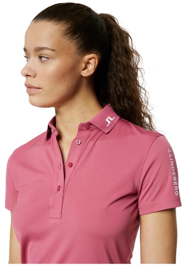 J.Lindeberg Tour Tech dámské polo, rose wine