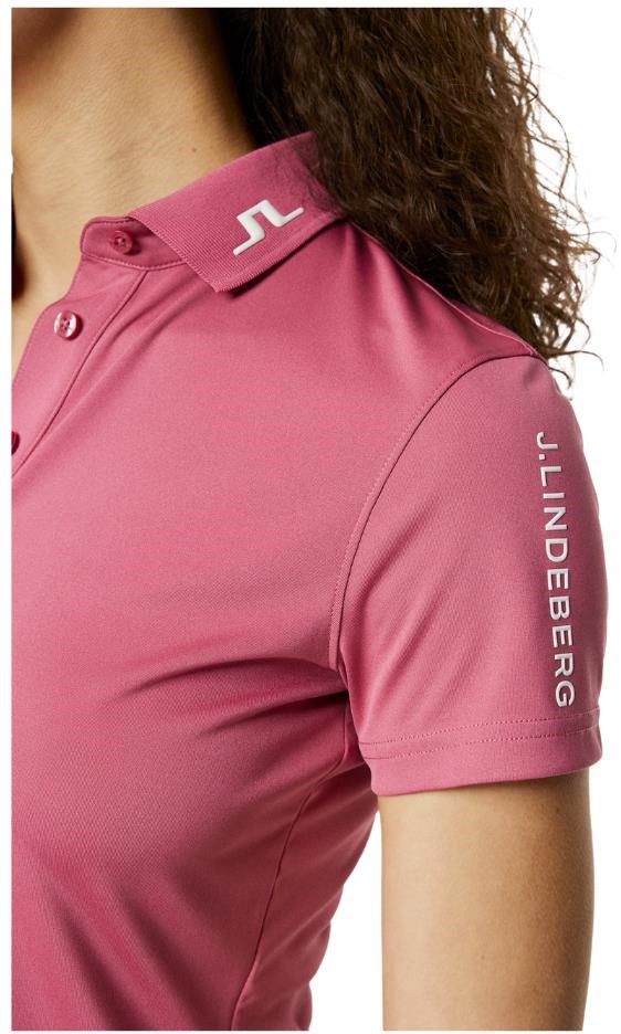 J.Lindeberg Tour Tech dámské polo, rose wine