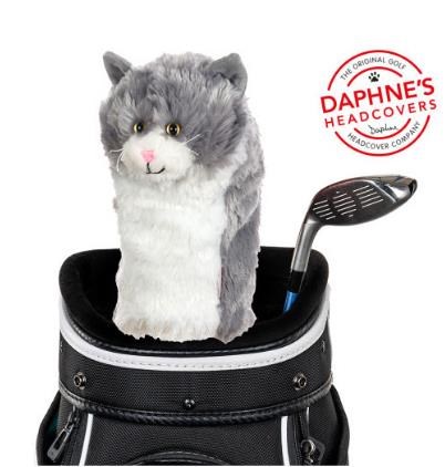 Daphne‘s Grey And White Cat driver headcover, kočka