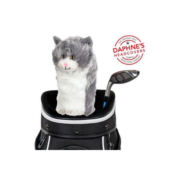 Daphne‘s Grey And White Cat driver headcover, kočka
