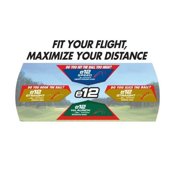 Bridgestone e12 Straight MindSet golfové míčky