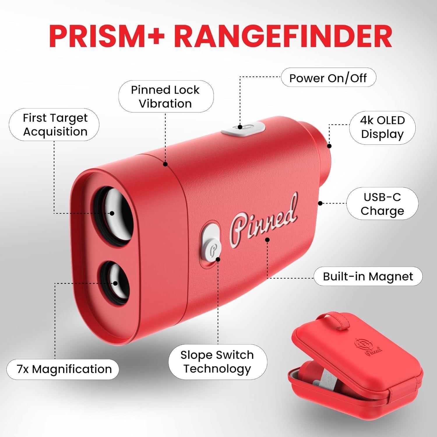 Pinned Prism+ golfový dálkoměr, černý