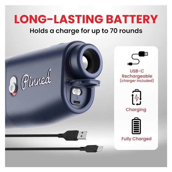 Pinned Prism+ golfový dálkoměr, černý
