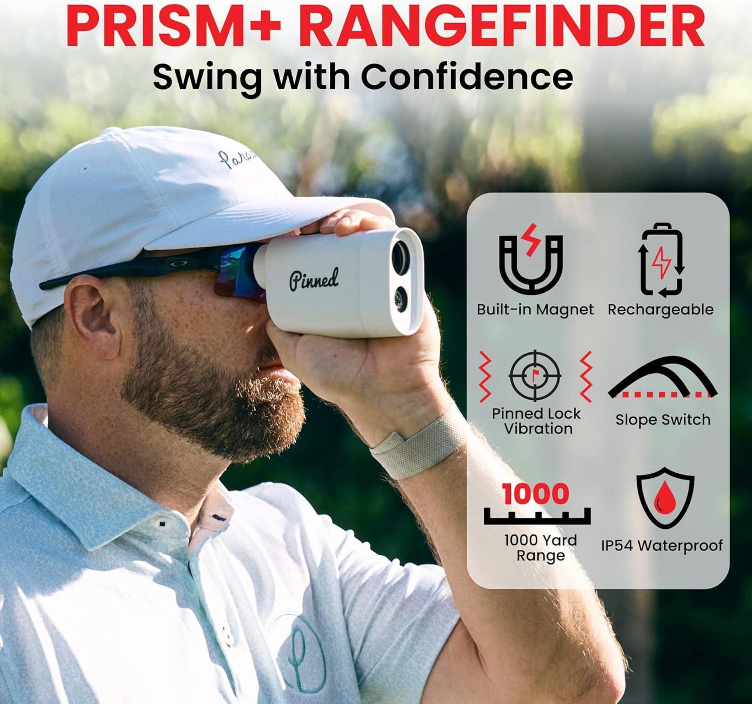 Pinned Prism+ dálkoměr, červený
