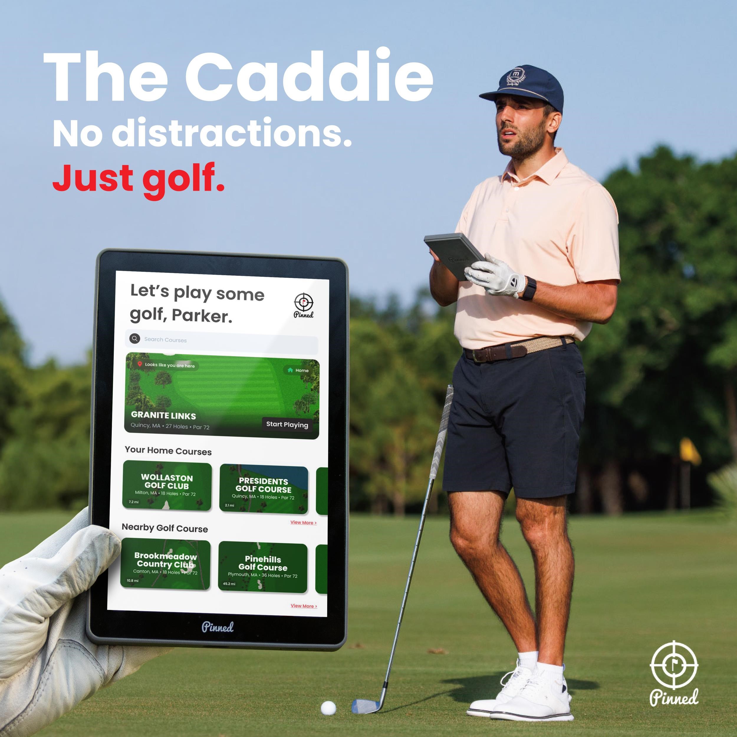 Pinned The Caddie GPS mobilní analyzátor