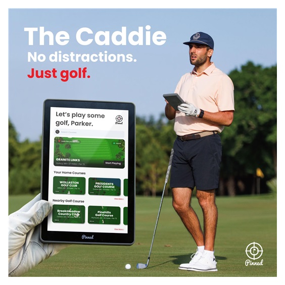 Pinned The Caddie GPS mobilní analyzátor