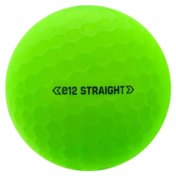 Bridgestone e12 Straight MindSet golfové míčky, zelené