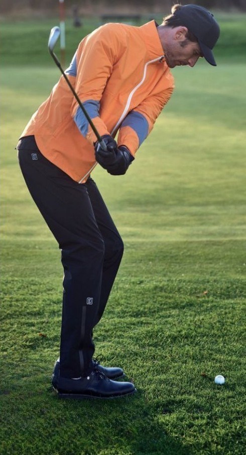 FootJoy HydroLite X  pánská nepromokavá bunda, solar/basalt